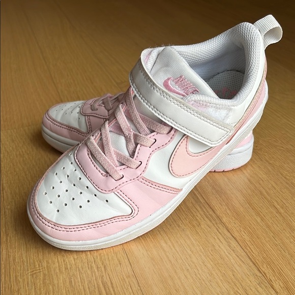 Nike Kids Pink and White Sneakers - Picture 1 of 5